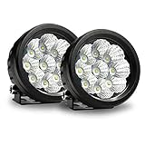 LED Round Light Bar, 2PCS 3.5'' 90W LED Pods