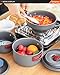 KingCamp 7/9/18Pcs Camping Cookware Mess Kit Camping Cooking Set Non-Stick Hard-Anodized Aluminum Camping Gear Camping Pots and Pans Set with Tableware for Outdoor Backpacking Hiking Picnic Backyard