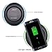Fast Wireless Charger, Amicool Ultra-slim Circular Crystal Portable Wireless Charging Pad for Galaxy S6/S6 Edge Plus,S7/S7 Edge,Note 5[Adaptive Fast Charger] and Standard Qi-enabled devices