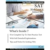 SAT Math 1 Subject Test: SAT Math level 1 ( 5 Practice Tests)