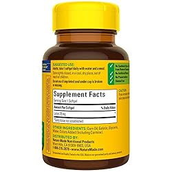 Nature Made Lutein 20 mg Softgels, 30 Count for Eye