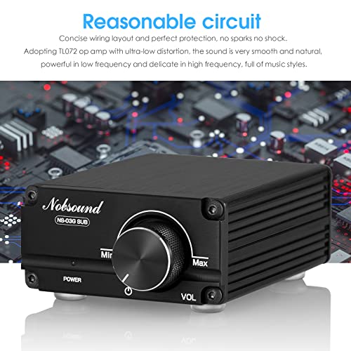 Nobsound 100W Full Frequency Mono Channel Digital Power Amplifier Audio Mini Amp Home Speaker