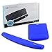 Nex Mouse Mat with Keyboard Wrist Rest Pad Kit Comfortably Made of Memory Foam (Blue)