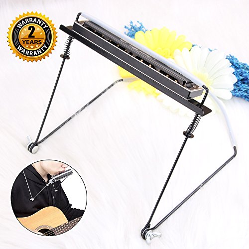 Harmonica Holder for 4 10 24 Hole Harmonica Hands Free Harmonica Neck Holder(Harmonica not included) - Thumbnail 5