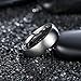 TIGRADE 4mm 6mm 8mm Titanium Ring Brushed Dome Wedding Band Comfort Fit Size 4-14,Silver, 6mm, Size 10