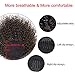 Vigorous Afro Ponytail Kinky Curly Drawstring Ponytail Synthetic Clip in Hair Extensions for African Americans Natural Hair Curly Ponytail for Women(4#)