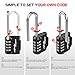 SALEM MASTER 4 Digit Outdoor Combination Locks 2.2 Inch Long Shackle Combination Gate Locks, Padlock for Gym Locker, Hasp Cabinet, Fence, Toolbox (Black-2 Pack)