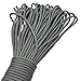 100ft Type III 7 Strand Core Paracord 550 Parachute (30# Dark Grey)