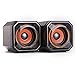 WESDAR Computer Speakers, 3.5mm USB Powered Subwoofer PC Speakers for Desktop, Laptop, Tablet, Notebook with Dynamic Sound, Enhanced Bass, Loud Sound and Volume Control Pack of 2 (Orange)