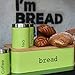 Fortune Candy Bread Box & Canister Set, Stainless Steel (Lime Green)