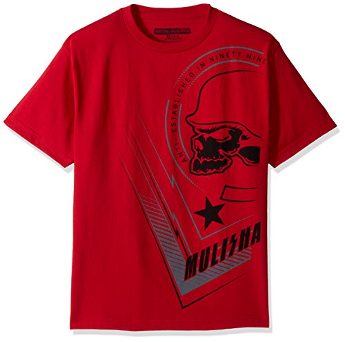 Metal mulisha men s stretch t-shirt, cardinal, small
