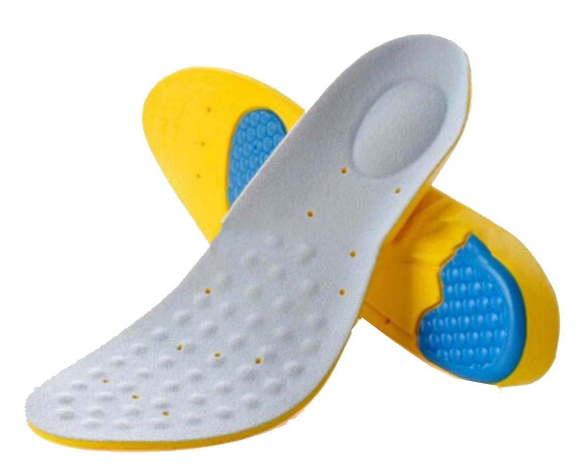 Orthotic Memory Foam And Gel Insoles - Orthopedic Plantar Fasciitis Pillow Inserts - Orthotics Plantars Insole For Boots,Running Shoe,Sport - Size S: (US Women 5-6.5)