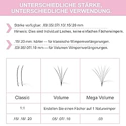 Eyelash Extensions C-0.07-10 Volume Lash Extensions