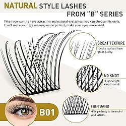 Lash Clusters B01 D+ Curl 8-16MIX DIY Lash