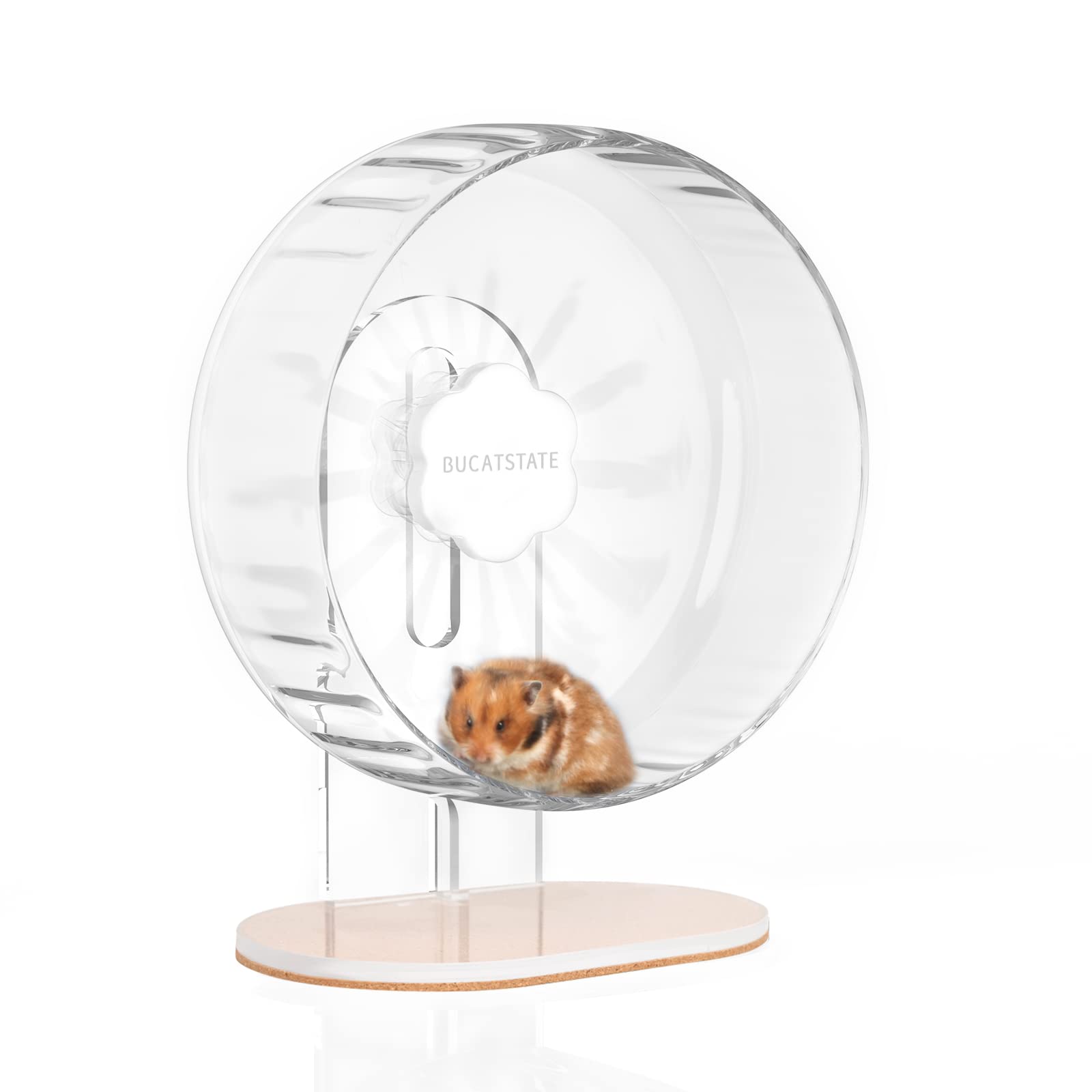 Photo 1 of BUCATSTATE Hamster Wheel Super Silent 10.2 Inches, Quiet Spinner Running & Exercise Wheel with Adjustable Stand for Small Animals Gerbils, Dwarf Hamster, Lemmings, Cage Accessories