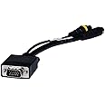 Monoprice 102509 VGA to S-Video/RCA (Composite) Adapter Cable, Black