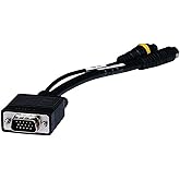 Monoprice 102509 VGA to S-Video/RCA (Composite) Adapter Cable, Black