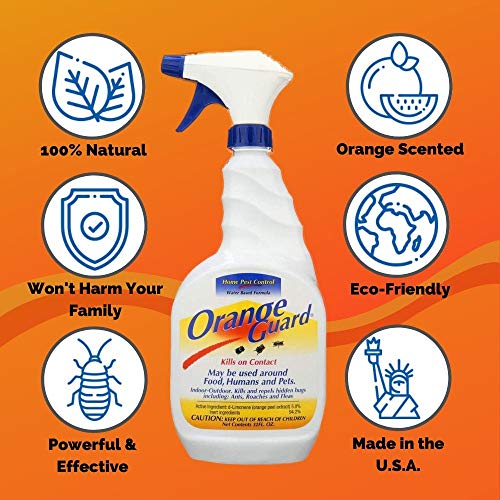 ORANGE GUARD Home Pest Control Spray Kills and Repels Ants, Roaches