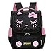 Fanci Cute Cat Face Bowknot Elementary School Backpack Bookbag for Girls Princess Style Primary School Bag