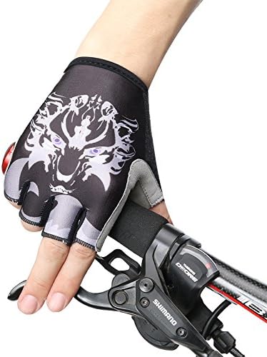 SR Sports Gel Pad Cycling Gloves, Biking Gloves, Running Gloves, Gym Gloves Gel Pad Gloves Women's Sportswear Cycling Riding Short Half Finger Gloves Breathable(XL)