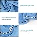 Fast Drying Hair Towel Wrap with Rubber Bands & Comb Set, RIZON Microfiber Bath Shower Head Wrap Towel Turban Dry Hair Hat for Curly, Long and Thick Hair, 2 Packs