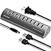 USB 3.0 Hub, FosPower [Plug and Play] 10-Port USB 3.0 SuperSpeed Aluminum Hub - 7 Port USB 3.0 + 3 Port USB 6.9A + Power Adapter for Mac or Desktop, Macbook Pro, Mac Mini, Microsoft Surface, Mini Hub