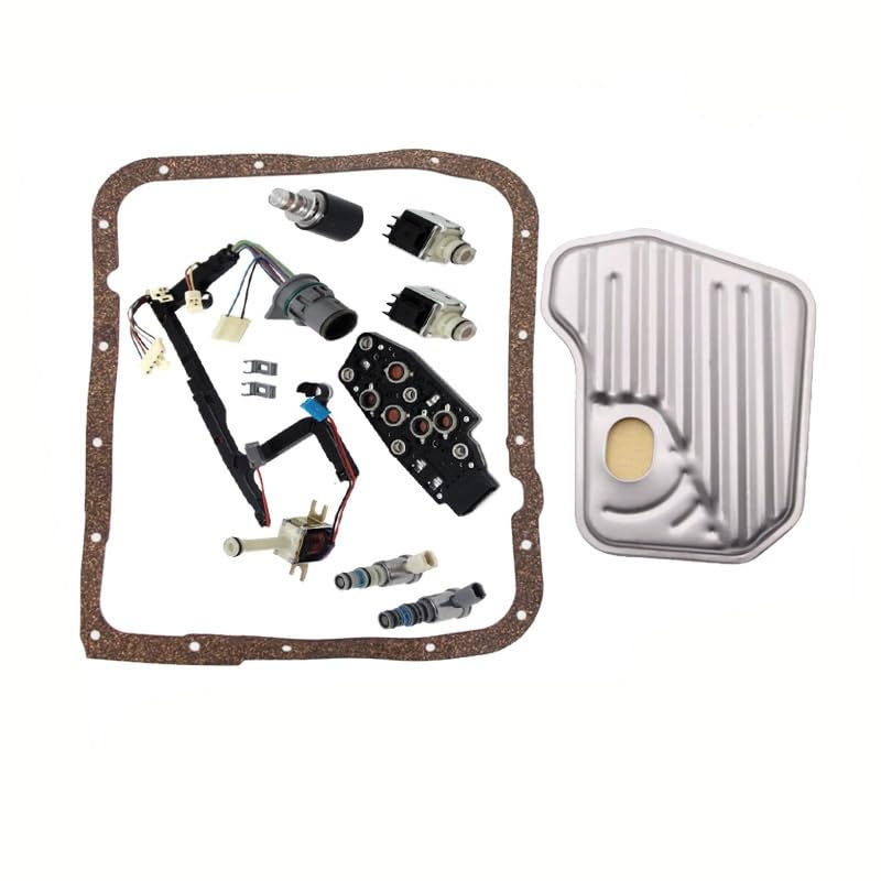 Photo 1 of A-HEENGOINWEI 9PCS 4L60E Shift Solenoid Kit Transmission 4L60E 4L65E 4L70E Transmission Solenoid Kit Set with Harness for 1993-2005 GM EPC Shift TCC 3-2 PWM