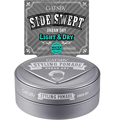 GATSBY Urban Dry Water-based Styling Pomade for Side Swept Hairstyles 2.65oz (75g)