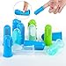 CAM-ULATA Dog Cat Toothbrush Finger 12pcs Set Dental Hygiene Brushes Food Safety Soft Silicone Colorful Dental Care Pet Finger Toothbrush for Puppy Doggy Small Dog