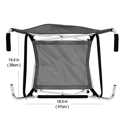 Freshore Canes and Walking Sticks Seat Collapsible 300lbs - Sport Folding Chair Seat Cane 4 Stool Walker for Camping (Heavy Duty Aluminum Alloy 1kg -2.2lb Weight XL Size Blue) - Thumbnail 2