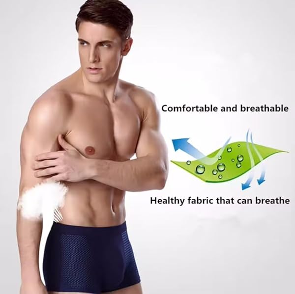 YOULEBAO MEN’S BOXER BRIEFS, ULTRA BREATHABLE SOFT MOISTURE WICKING BUILT-IN WITH 3D POUCH COMFORT (US, ALPHA, XX-LARGE, REGULAR, REGULAR, 5PCS MIXED COLOR)