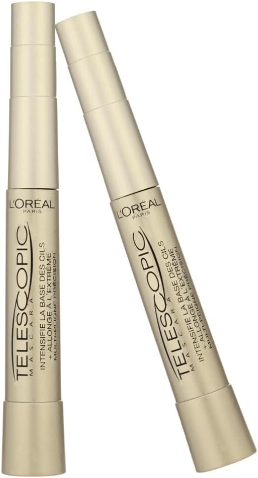 LOréal Paris Telescopic Mascara Duo Black Lengthening High-Precision Brush