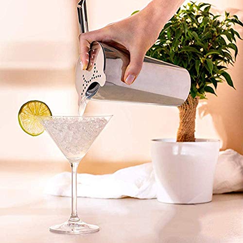 LKNJLL Barkeeper Kit mit stilvollem Stand - Edelstahl Cocktail Shaker Set mit Nirosta Bar-Tool.Perfektes Bar Set for… – Bild 3
