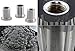 HK5 Universal JDM VIP 60mm Manual MT Transparent Octagon Crystal Bubble Shift Knob 1 Pack (Black)