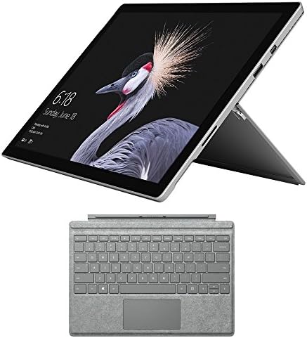 Microsoft Surface Pro (Intel Core i5, 8GB RAM, 256GB) - FJX-00001 w/ Microsoft Surface SPro M1755 SignaType Cover - Platinium
