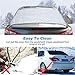MINLUK Car Rear Windshield Snow Cover, Auto Rear Windscreen Snow Cover Protection,Snow, Ice, Frost,UV for Car Most Vehicle Truck SUV(55