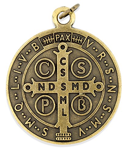 UPC 027829455842, Large Saint Benedict Medal - 2&quot; Diameter (Antique Bronze)