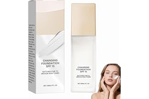 Fond De Teint Melya Lightweight Moisturizing Liquid Foundation Natural Finish, Long-Lasting Coverage Radiant Complexion Suita