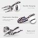 LOYLOV Garden Tool Set, 3 Piece Floral Aluminum Heavy Duty Gardening Kit with Ergonomic Design Handles Hanging Hole – Pruning Shears, Trowel, and Hand Fork, Gift for Mother Women(Black)thumb 4