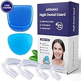 Mouth guard for grinding teeth BPA Latex Free Moldable Custom Dental Night Guards for teeth grinding, FDA Approved, Upper & Lower Teeth, 3-in-1 Multi-Purpose Teeth Whitening Tray Mouth Guard 2 Sizes