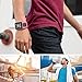 NotoCity Compatible with Spark 3/Golfer 2/Adventurer/Runner 2/3/ Silicone Watch Band Replacement for Spark/Spark 3/Golfer 2/Adventurer/Runner 2/3 Smartwatch (Black/Orange)