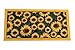 Kashi Home Kitchen Rug, Printed Area Rug, Durable Floor, Door Mat, Farmhouse Non-Slip Carpet Latex Backing Beautiful Design Sunflower 3pc Set (2 18x30 D Shape & 1 20x40)