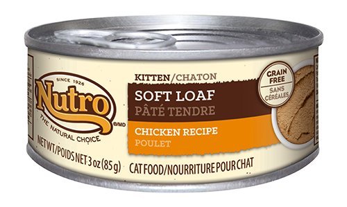 NUTRO Soft Loaf Kitten Wet Cat Food, Chicken, 3 oz. (Pack of 24)