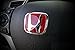 3PCS JDM RED FRONT REAR STEERING EMBLEM BADGE FOR HONDA CIVIC SEDAN 2016 - 2018
