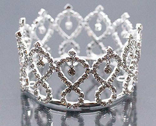 Mini Tiara Crown for Newborn Baby Photo Prop Crystal Infinity Drop 5012