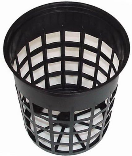 Black Plastic Pot For Plants 3" Flex Net Cup Pots For Hydroponic Grow Box System (200)