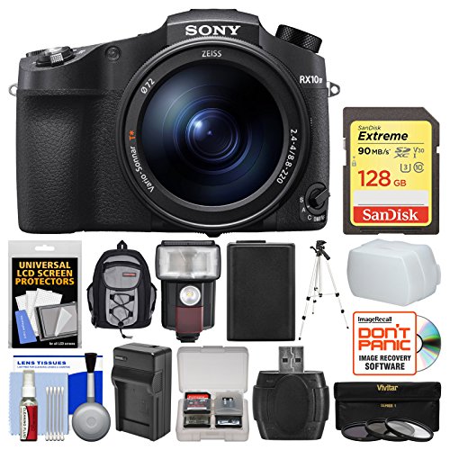 Sony-Cyber-Shot-DSC-RX10-IV-4K-Wi-Fi-Digital-Camera-with-128GB-Card-Backpack-Flash-Battery-Charger-Tripod-Filters-Kit