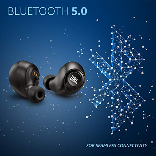 JBL C105TWS True Wireless in-Ear Headphones with 17 Hours Playtime (5 Hrs on Earbuds, 12 Hrs in Case), Quick Charging &