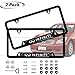 2pcs for Infiniti Front and Rear License Plate Frames,Newest 3D Matte Aluminum Alloy License Plate for Infiniti All Models,Personalize and Decorate for Infiniti License Plate Cover,Screw Caps Include
