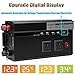 2000 Watt Car Power Inverter 12 Volt - 110 Volt DC to AC with 4 USB Charging Ports / 2 US Charger Outlets / 2 Cigarette Lighter Sockets/Smart Auto Digital Display for Camping Laptop
